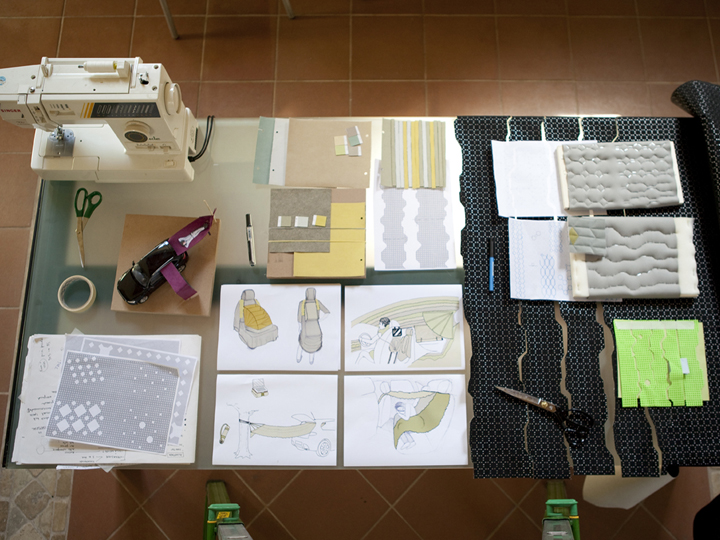 Interior of a car | A project for the Alcantara-MAXXI L+W