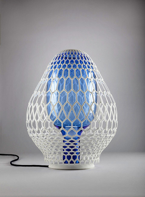 3D printing and Murano Glass in one lamp