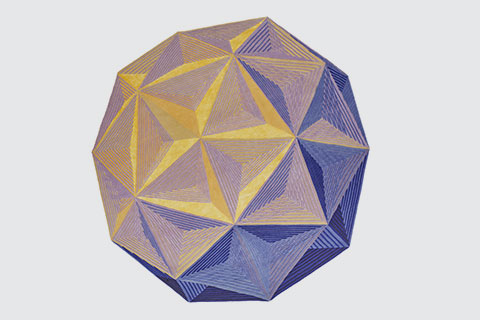 Carpet that play with the three dimensional optical illusion