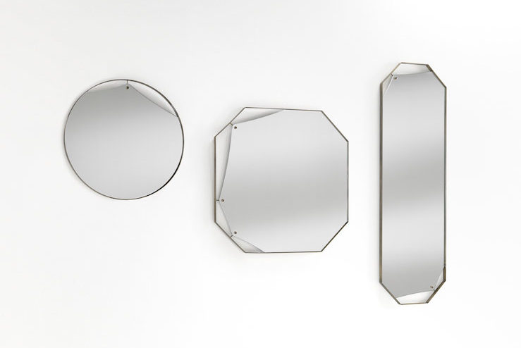 A surreal family of mirror glass seemingly stretched across their frames