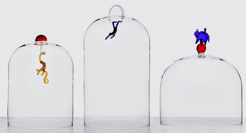 Expressive and playful Borosilicate Cloches