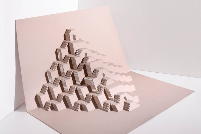 Playing with the most precise cutting machines creating pop up architectures from a flat surface