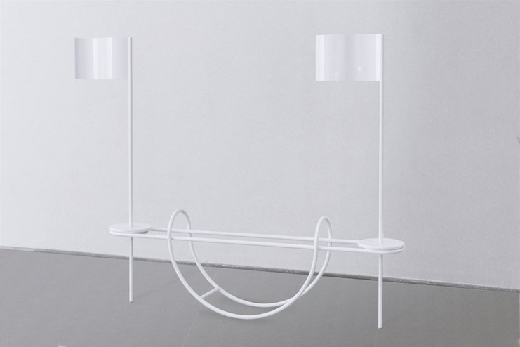 A discursive piece to represent surrendering and the need for dialogue