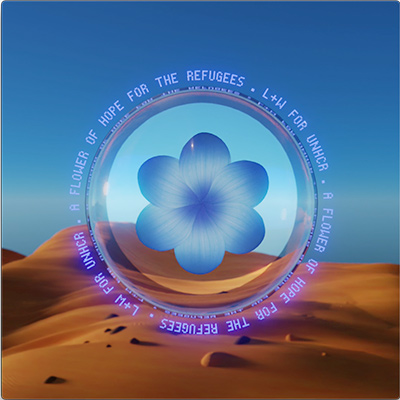 A digital flower NFT for the refugees