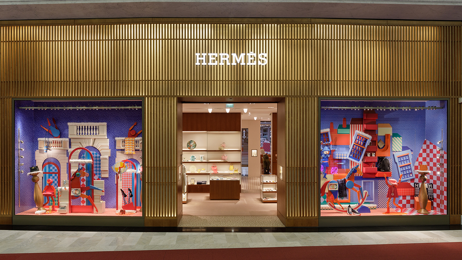 Hermès festive windows display 2024 | Lanzavecchia + Wai
