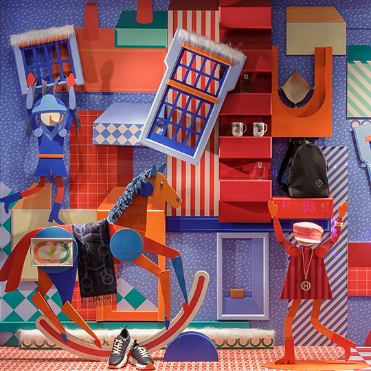 Welcome to Hermès Faubourg, a whimsical realm where products and stories blend in playful harmony